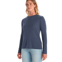 Marmot Switchback Long Sleeve Shirt Women's in Arctic Navy